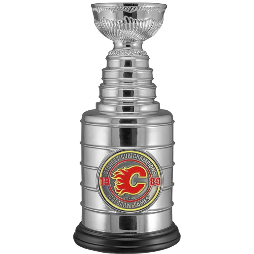 NWT NHL CALGARY FLAMES Collectors Edition Miniature Hunter Stanley Cup Silver OS